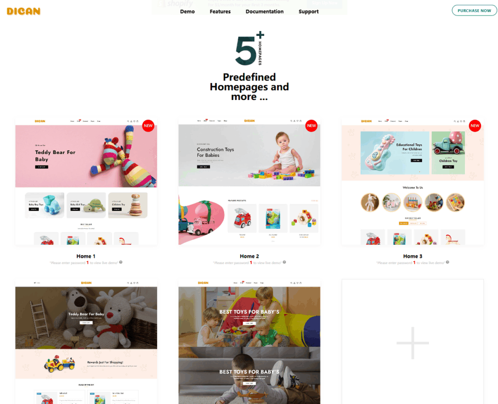 Dican (Shopify 2.0)-Dican - Kids Store & Baby Shop Shopify 2.0 Theme