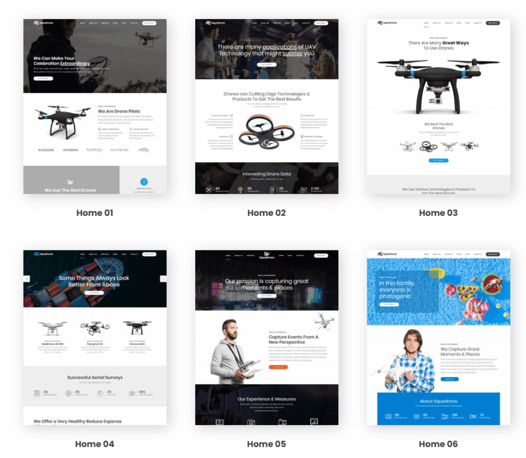 SquaDrone (Drone & UAV Business WordPress Theme)