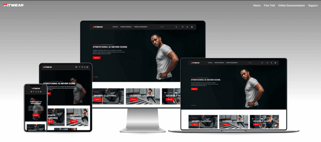 Fitwear - Sports Clothing & Fitness Equipment Shopify Theme