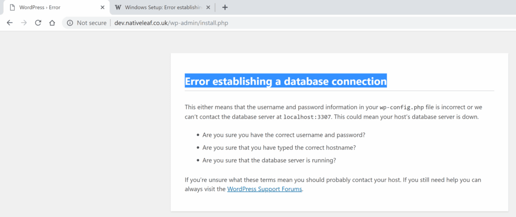 How to Fix Error Establishing Database Connection WordPress
