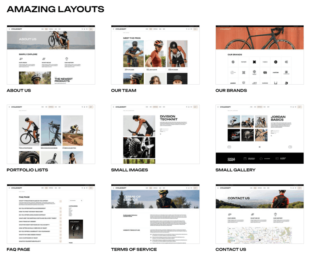 CycleCraft – Bicycle Shop & Bike Parts Theme