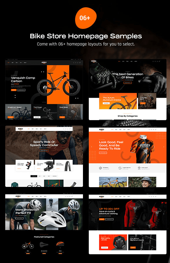 Ridez – Bike Shop WordPress Theme
