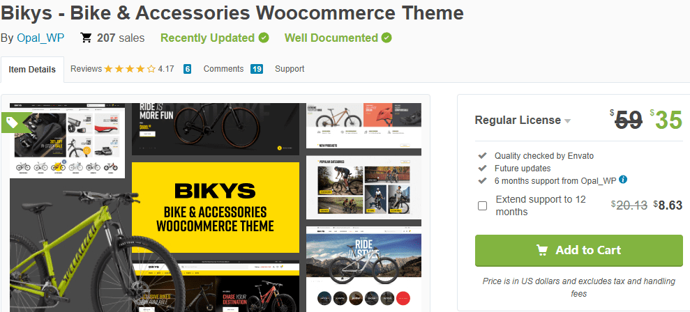 Bikys – Bike & Accessories WooCommerce Theme-Best WordPress Themes for Bicycle Shops