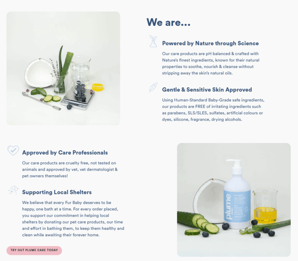 Challenges We Faced-Simplifying Complex Ingredient Messaging-How We Built Plume Care’s Shopify Website