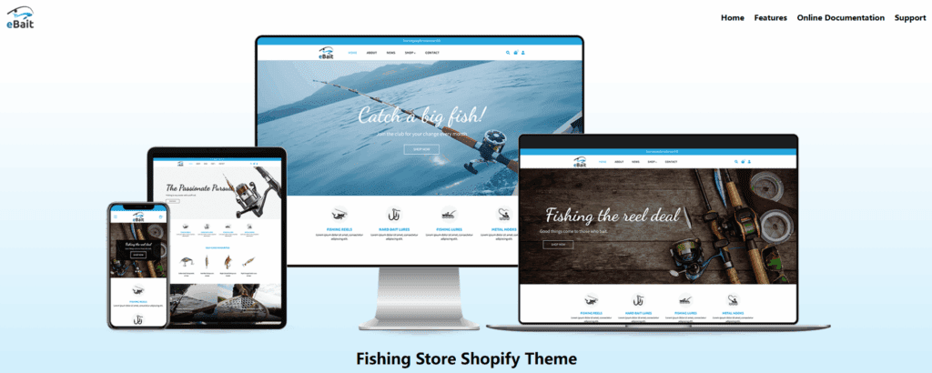 eBait – Fishing Products Store Shopify Theme