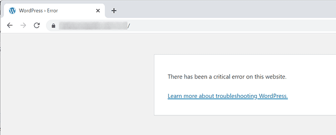 What Is a WordPress Critical Error?