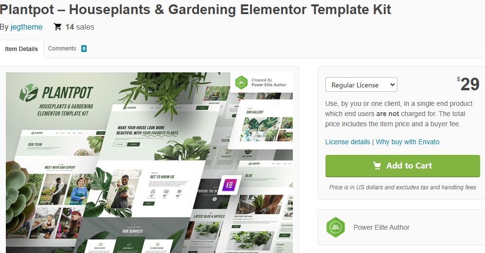 Plantpot – Houseplants & Gardening Elementor Template Kit