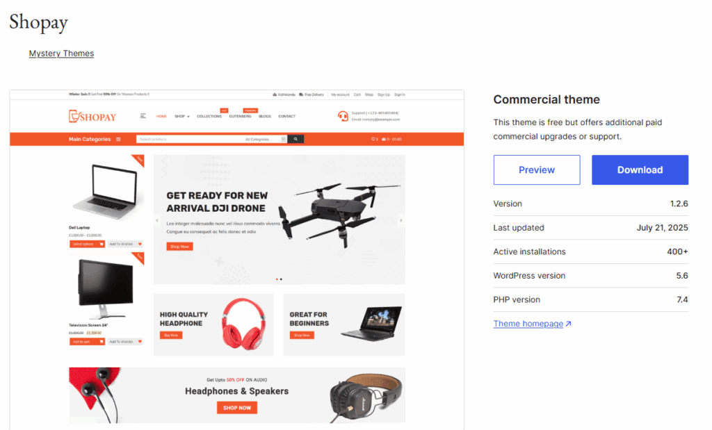Free WordPress Themes Inspired by Shein-Shopay