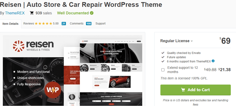 Feature Comparison-Core Functionality-Reisen (likely WordPress or HTML)