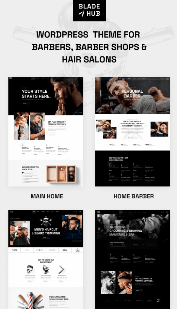 Bladehub – Barber Shop & Hairdresser Theme