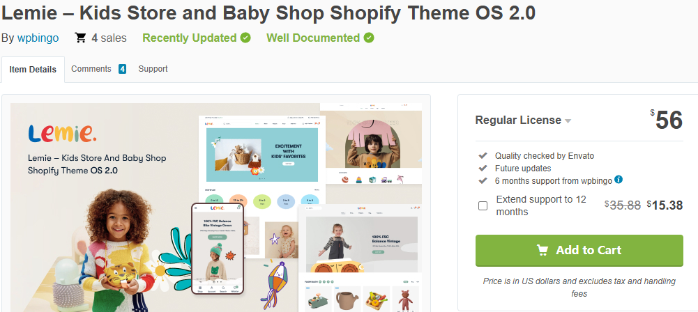  Lemie – Kids Store & Baby Shop Shopify Theme (OS 2.0)-Best Baby and Kids eCommerce Themes Ranked