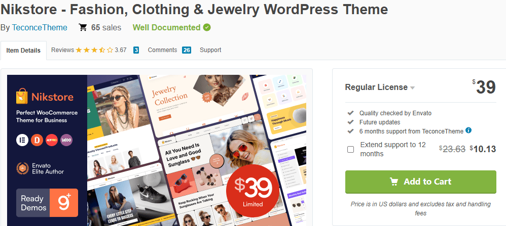 Nikstore – Creative Multipurpose WooCommerce Theme-Best WordPress Themes for Shoe E-commerce Stores