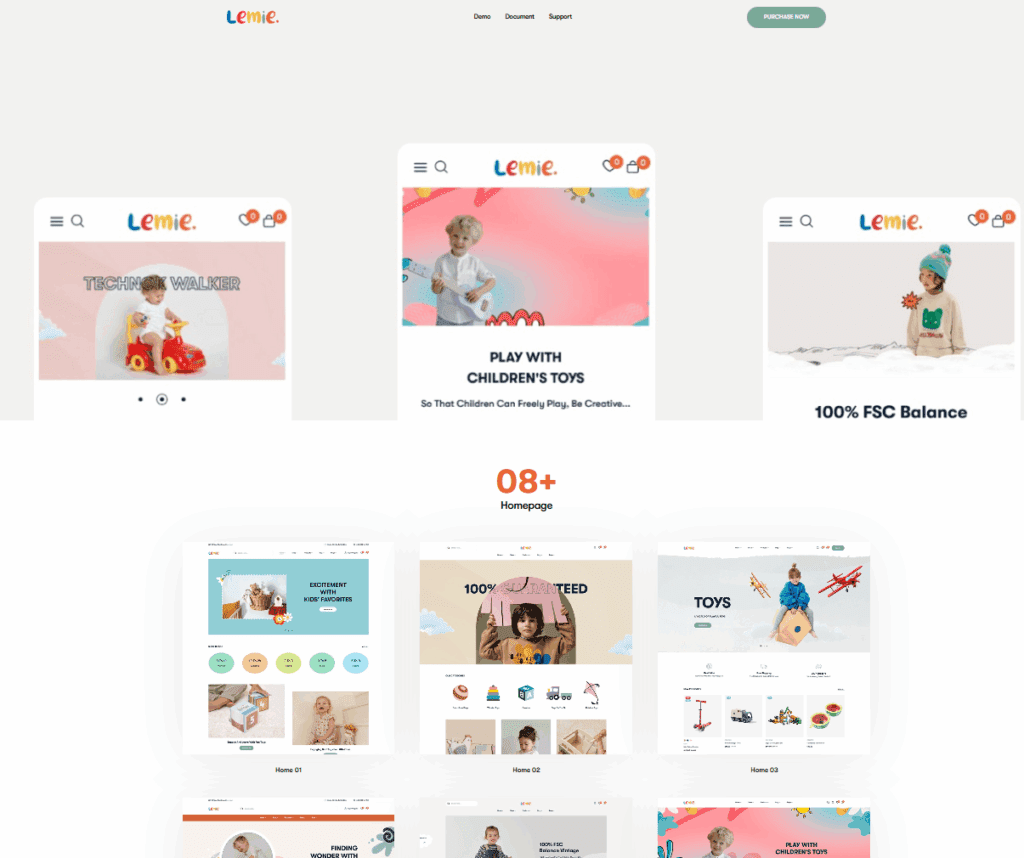  Lemie – Kids Store & Baby Shop Shopify Theme (OS 2.0)