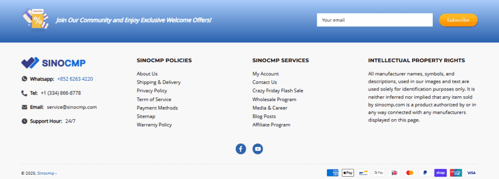 How We Built a Shopify Parts Store for SINOCMP-Our Shopify Website Building Process-Building a Global-Friendly Experience