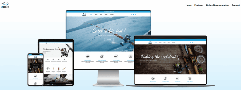 eBait – Fishing Products Shopify Theme