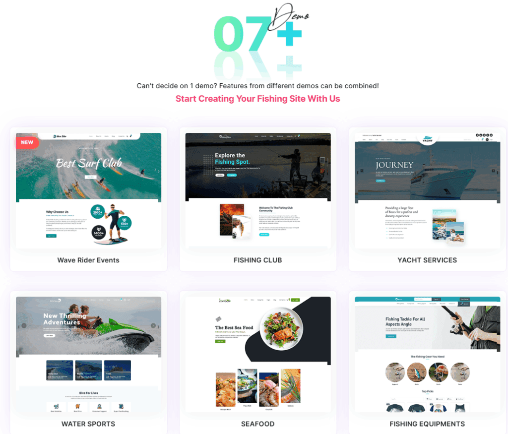 Water Sports & Yacht – Fishing Club WordPress Theme