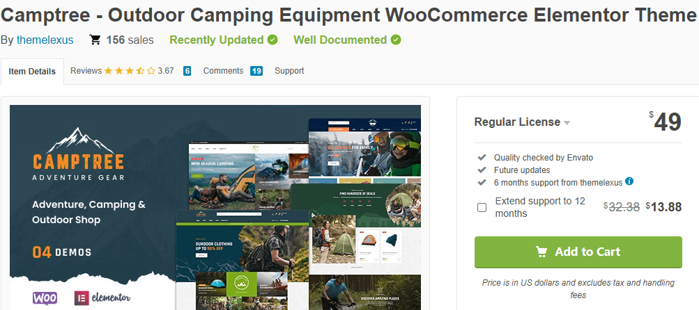 CampTree – Outdoor WordPress Theme-Top Fishing Store Themes for WordPress and Shopify