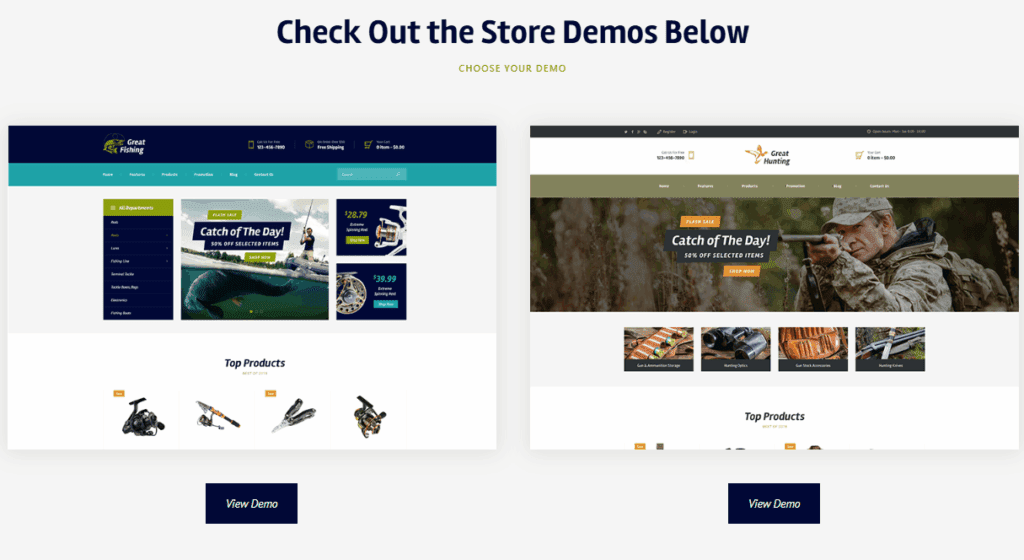 Fishing & Hunting WordPress Theme
