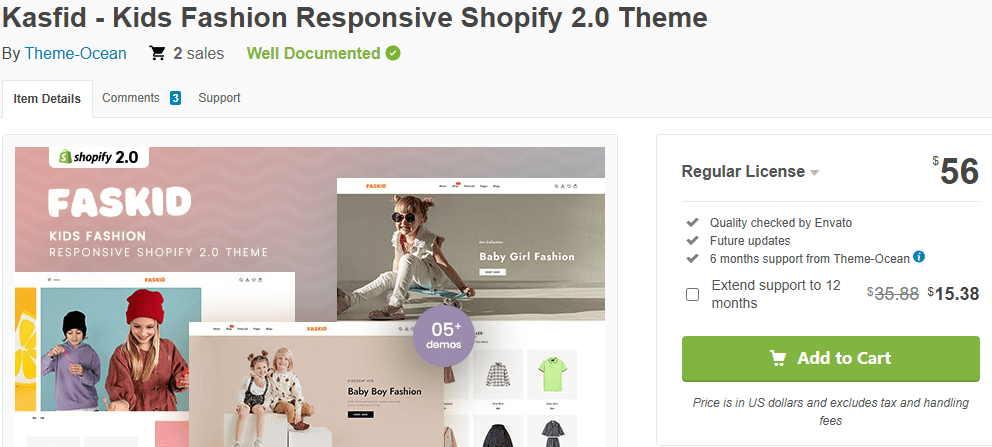 Best Baby and Kids eCommerce Themes Ranked-Kasfid – Kids Fashion Responsive Shopify 2.0 Theme