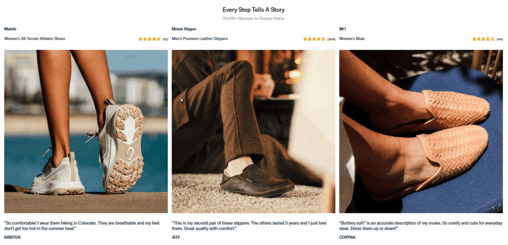 How We Built OluKai’s High-Performing Shopify Store-Key Design Features-Customer Testimonials