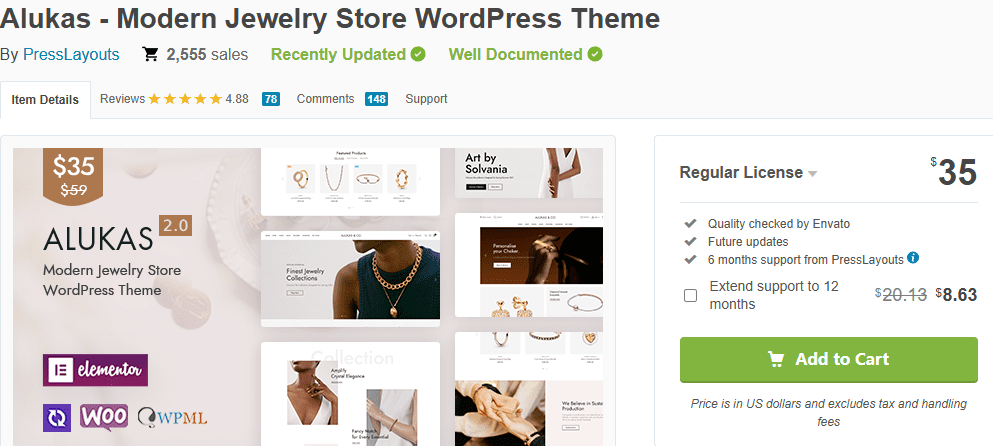 Best WordPress Themes for Online Jewelry Stores-Alukas: Modern Jewelry Store WordPress Theme