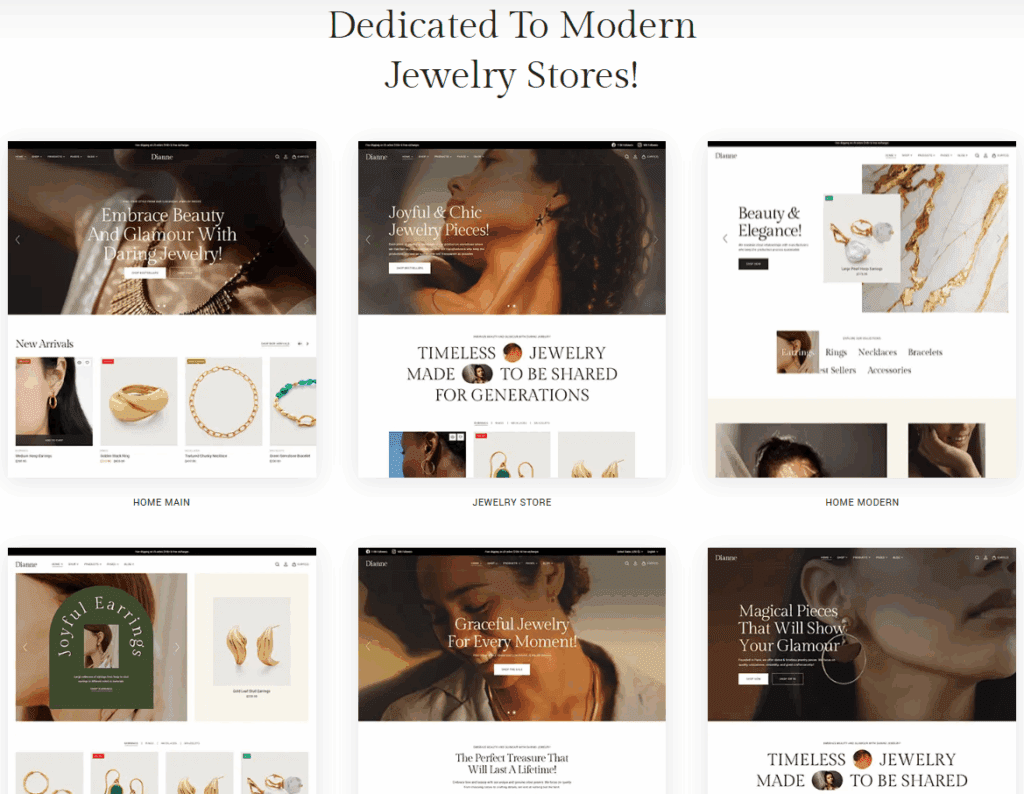 Dianne: Elegant Jewelry Store Theme