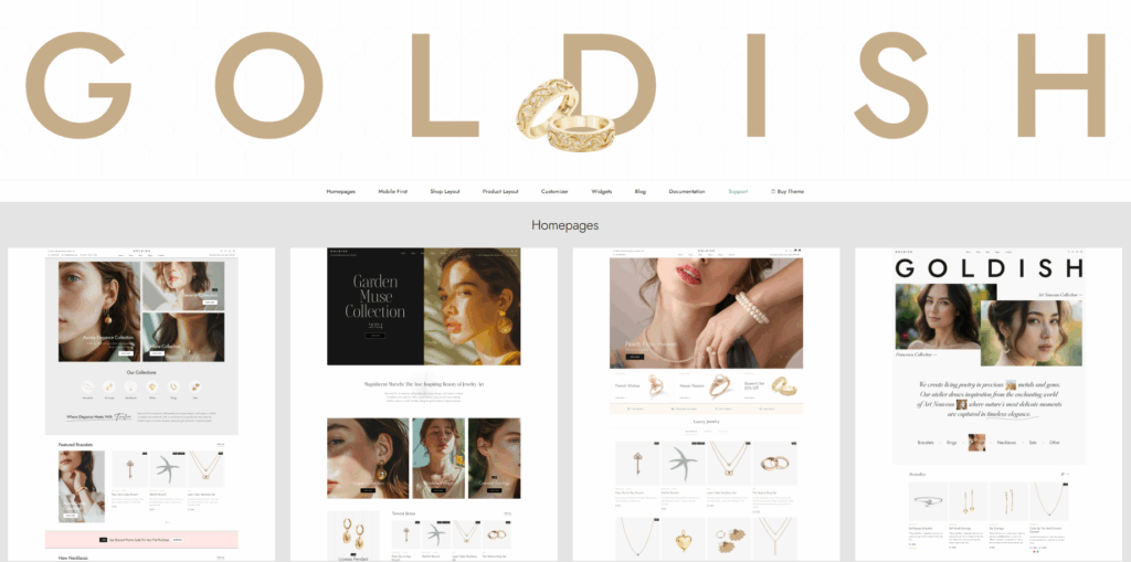 Goldish: Jewelry WooCommerce Theme