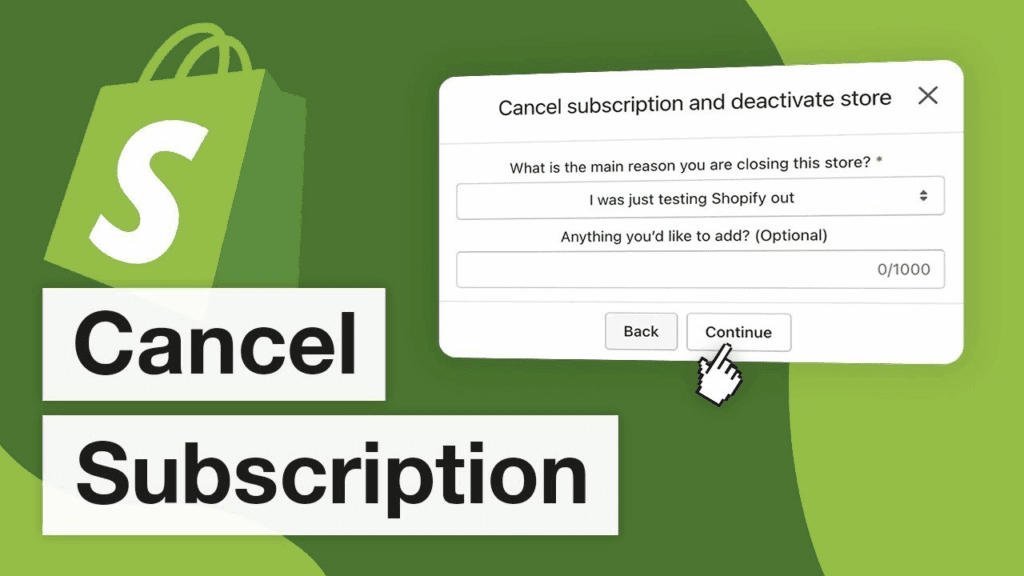 How to Cancel Shopify Subscription Easily