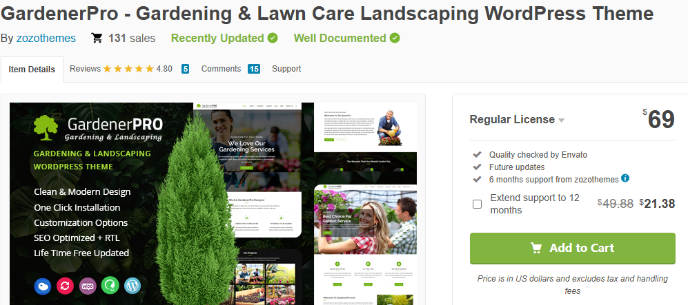 GardenerPro – Lawn Care & Landscaping WP Theme-Best WordPress Themes for Landscaping Businesses