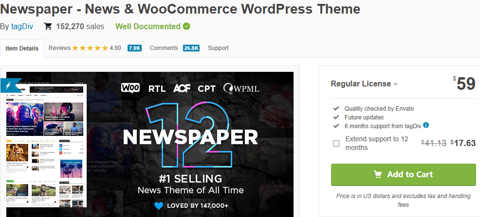 Newspaper Theme-Best WordPress Themes for Blogs & Magazines