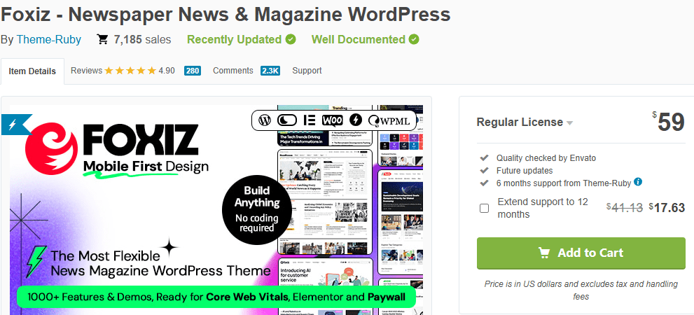 Foxiz Theme-Best WordPress Themes for Blogs & Magazines