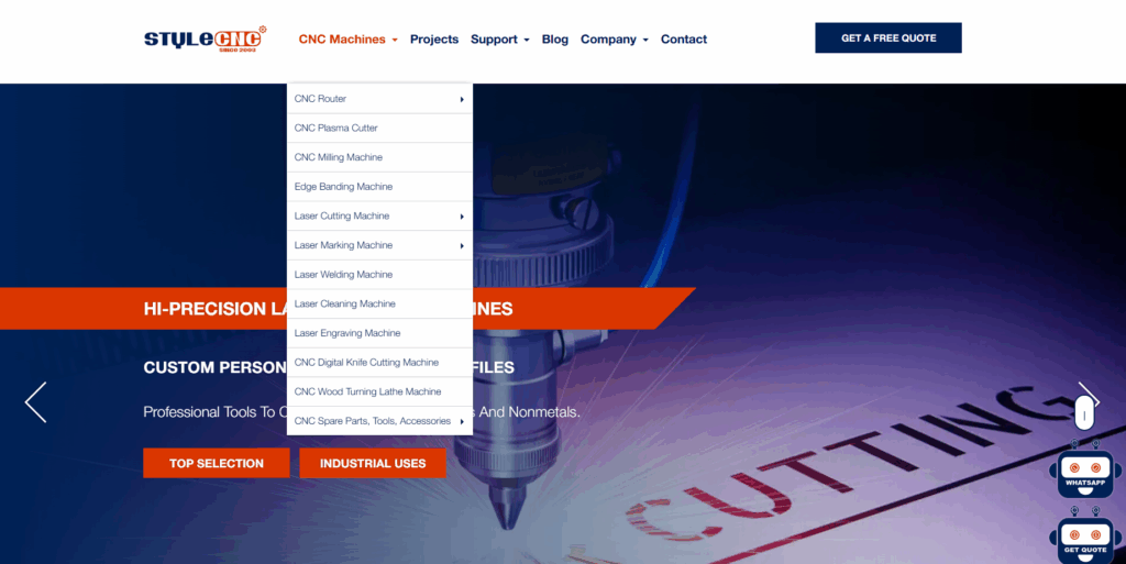 STYLECNC WordPress Website Build Case Study-Design Process in Detail-Information Architecture