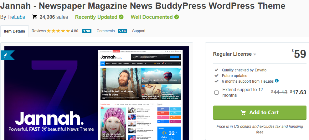 Jannah News & Magazine Theme