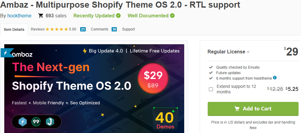 Ambaz – Multipurpose Shopify OS 2.0 Theme