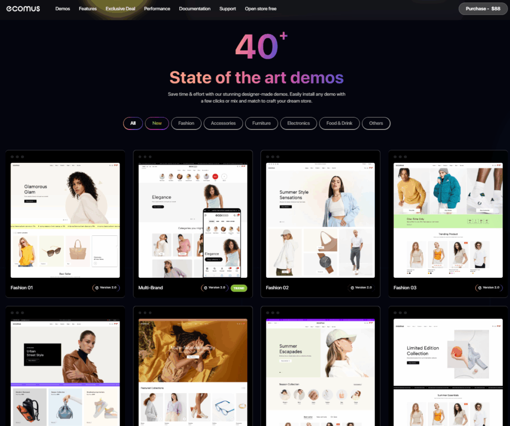 Best Shopify Themes 2025 for eCommerce-Ecomus – Ultimate Shopify OS 2.0 Theme