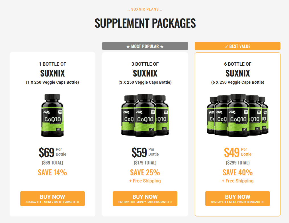 Suxnix WordPress Website Design Case Study-Design Process and Key Decisions-Supplement Packages