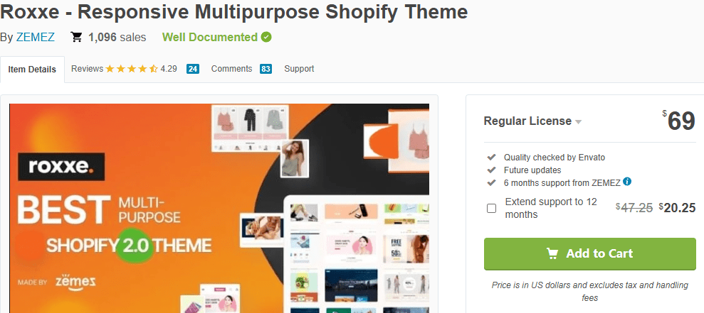 Roxxe Responsive Multipurpose Theme