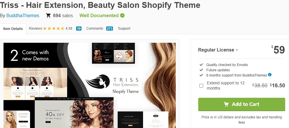 Triss Saloon & Barber Store Theme