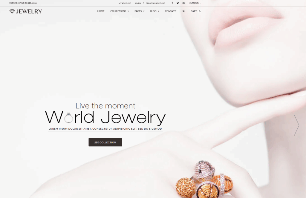 Jewelry Responsive Shopify Theme-Best Shopify Themes for Health and Beauty Stores