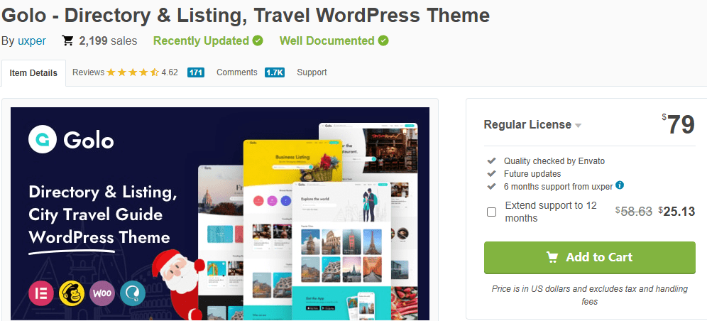 Golo – Directory & Listing Travel Theme-Top WordPress Travel Themes for Agencies and Tours