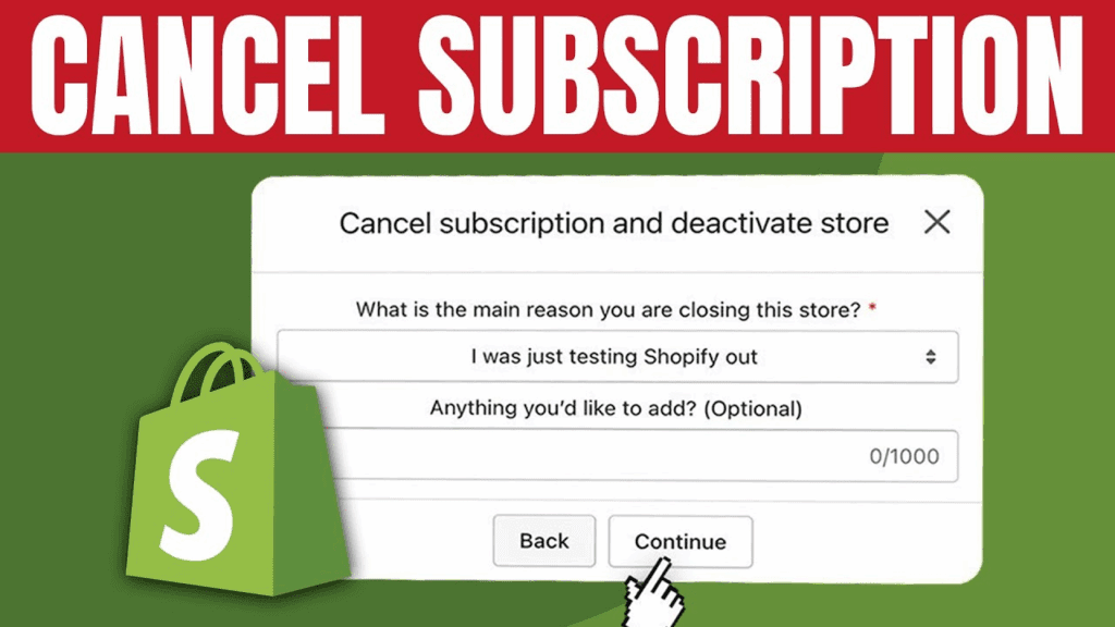 Shopify Cancel Account: A Complete Guide