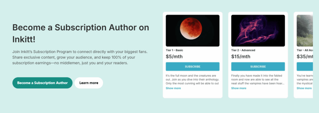 Inkitt WordPress Website Design Case Study-Key Challenges and Solutions-Balancing Free Content with Monetization