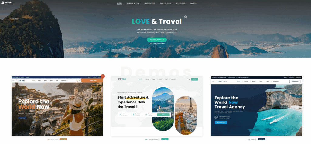 Love Travel – Creative Travel Agency Theme