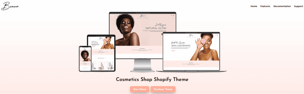 Beaux Shopify Theme-Best Shopify Entertainment Themes Compared