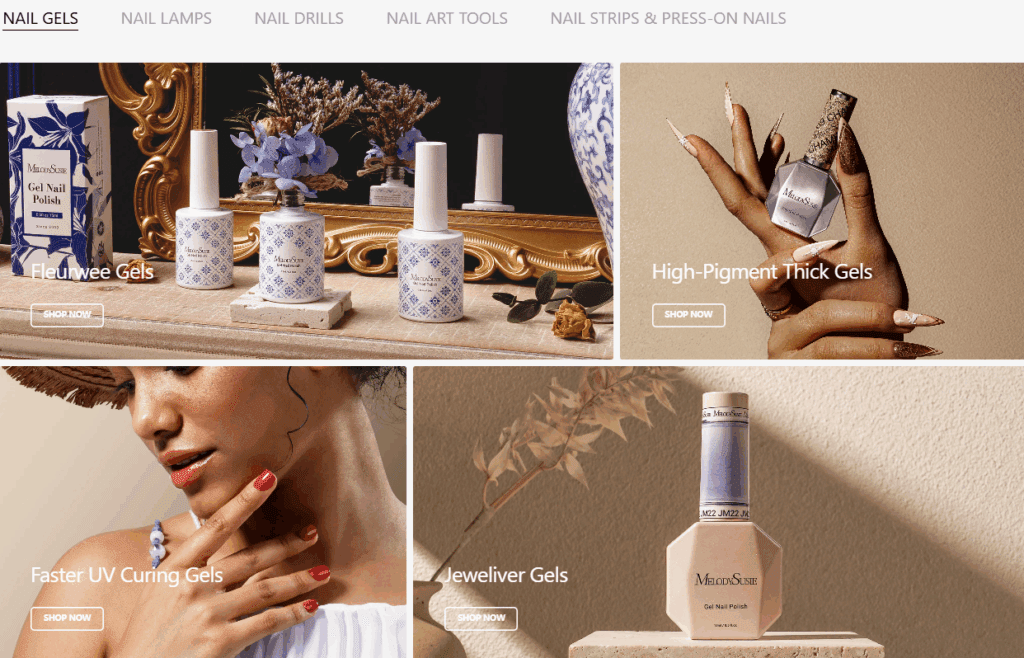 Our Approach to Shopify Website Construction-Structuring the Product Catalog-MelodySusie Shopify Website Design Case Study
