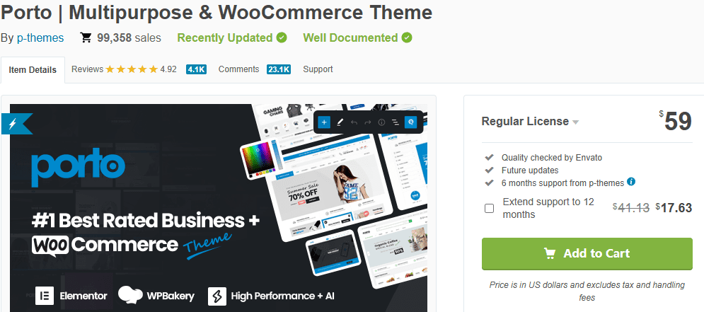 Porto | Multipurpose & WooCommerce Theme