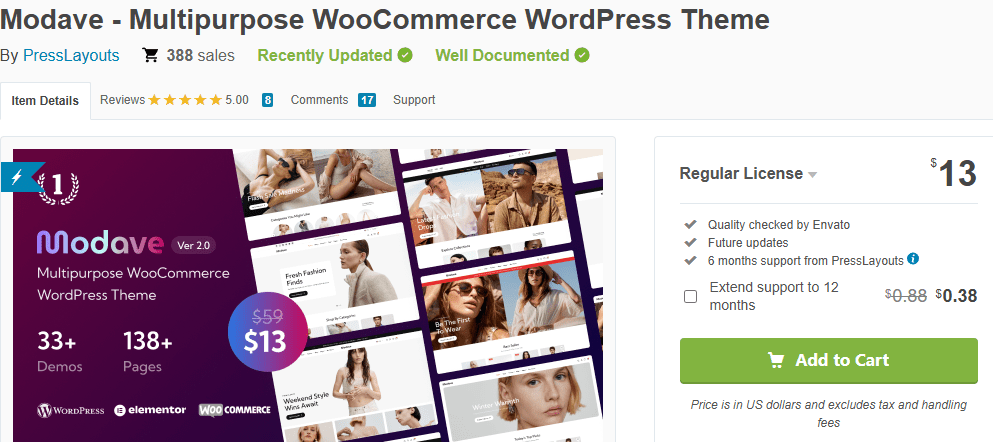 Modave - Multipurpose WooCommerce WordPress Theme