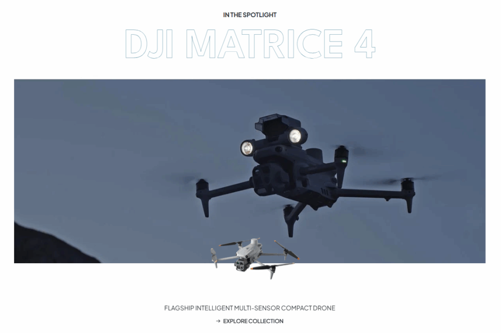 Drone Nerds Shopify Website Construction Case Study-Spotlight Section: Highlighting Innovation