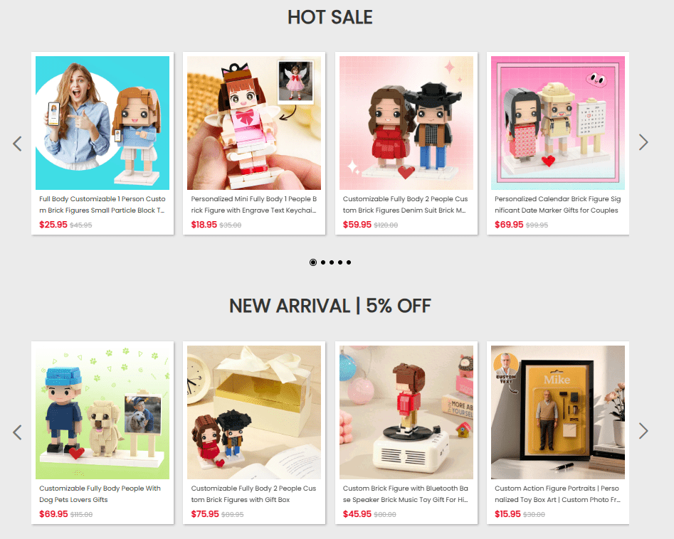 Key Design Features-Category Pages-Creative Shopify Website Design for MineBrick