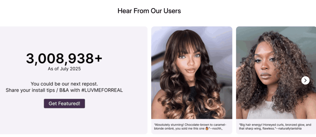 Enhancing Engagement with Visual Content-User-Generated Content-How We Built Luvme Hair WordPress Site